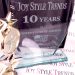 JOY STYLE TRENDS 10TH ANNIVERSARY ENGRAVED GLASS PLAQUE