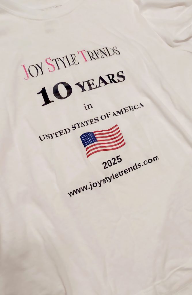 JOY STYLE TRENDS 10TH ANNIVERSARY T-SHIRT 10.14.2025