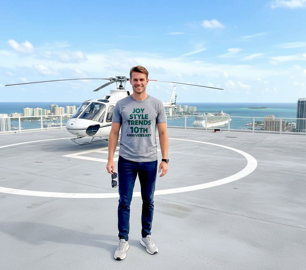 JOY STYLE TRENDS 10TH ANNIVERSARY T-SHIRT MEN FLORIDA
