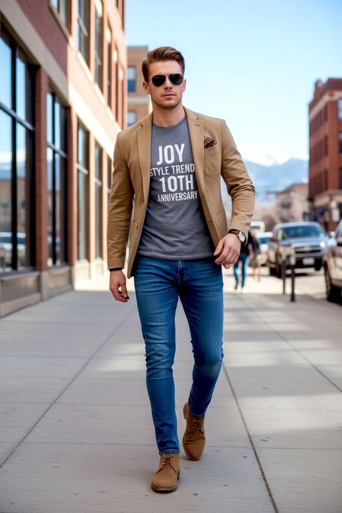 JOY STYLE TRENDS 10TH ANNIVERSARY T-SHIRT MEN DENVER, COLORADO